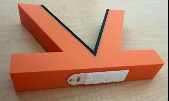 Final product showing rubber friction strip